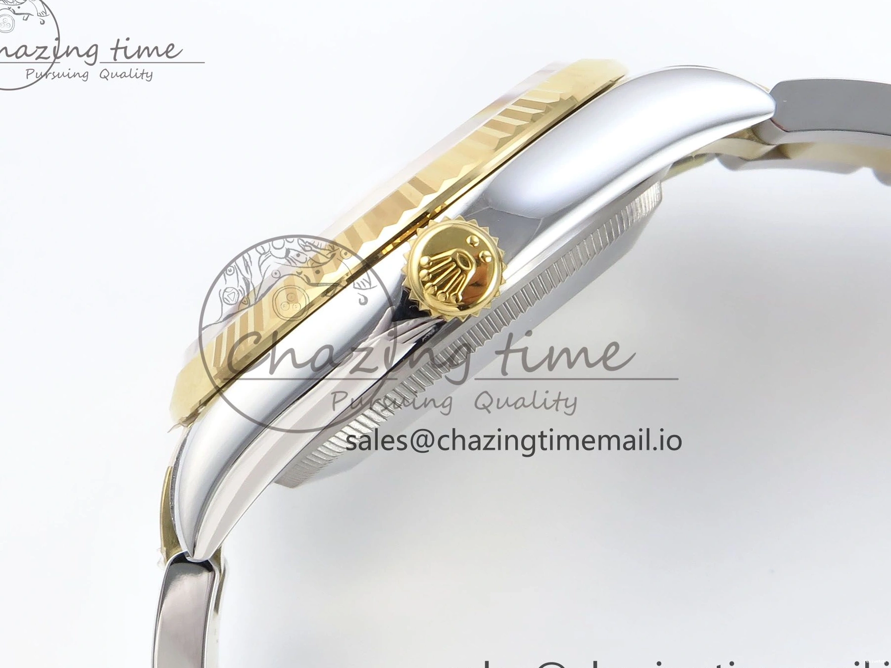 126233 Edition YG Dial 36 A3235 Bracelet on YG Best Leaf SS Stick Oyster DateJust EWEF 0505